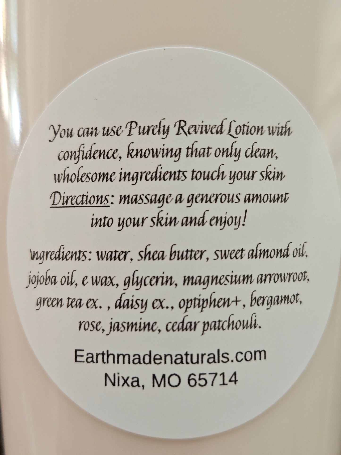 Purely Revived Natural Restorative Lotion